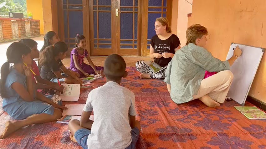 Making an imapct on the Teaching volunteering project in Sri Lanka.