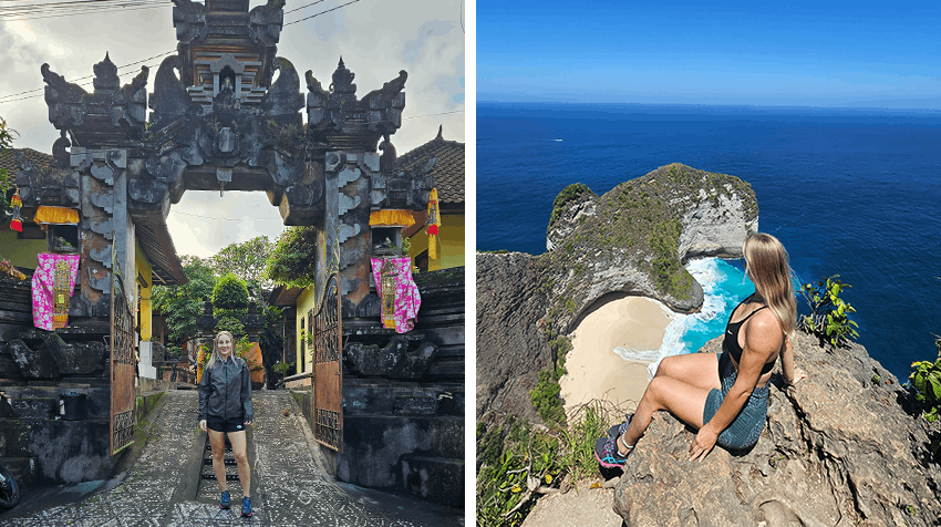 Jennifer exploring beautiful Bali during her volunteer trip with IVHQ.