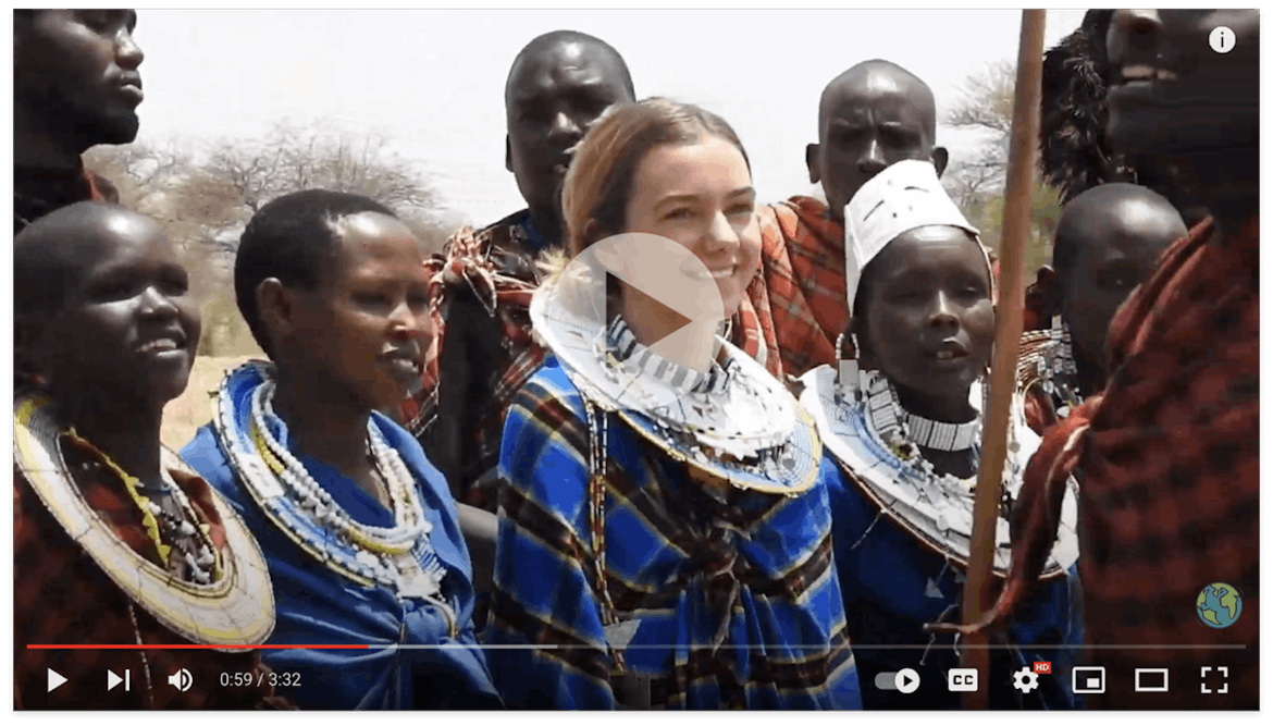 IVHQ volunteer Alexia on the Childcare volunteer project in Tanzania.