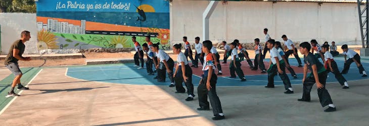 Volunteer on the Physical Education project with IVHQ in Quito Ecuador