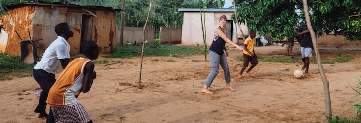 Volunteer on the Sports Teaching project in Ghana with IVHQ