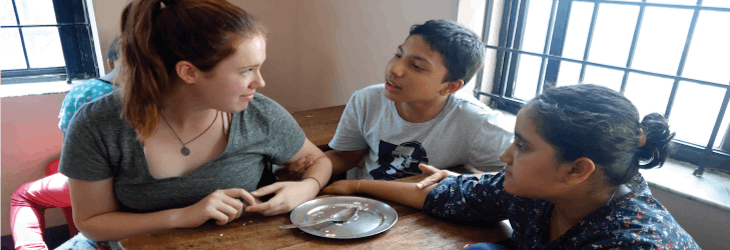 Volunteer on the Special Needs Care project with IVHQ in Nepal