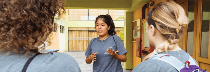 Volunteer on the Community Support project with IVHQ in Lima, Peru