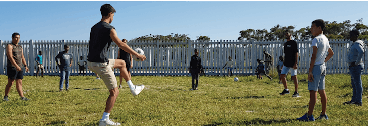 Volunteer on the Sports Development project in South Africa, Table View with IVHQ