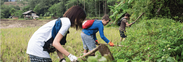 Outdoor Volunteer Work volunteers in Thailand with IVHQ