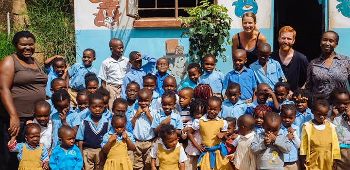 Volunteer on the Childcare project with IVHQ in Zambia